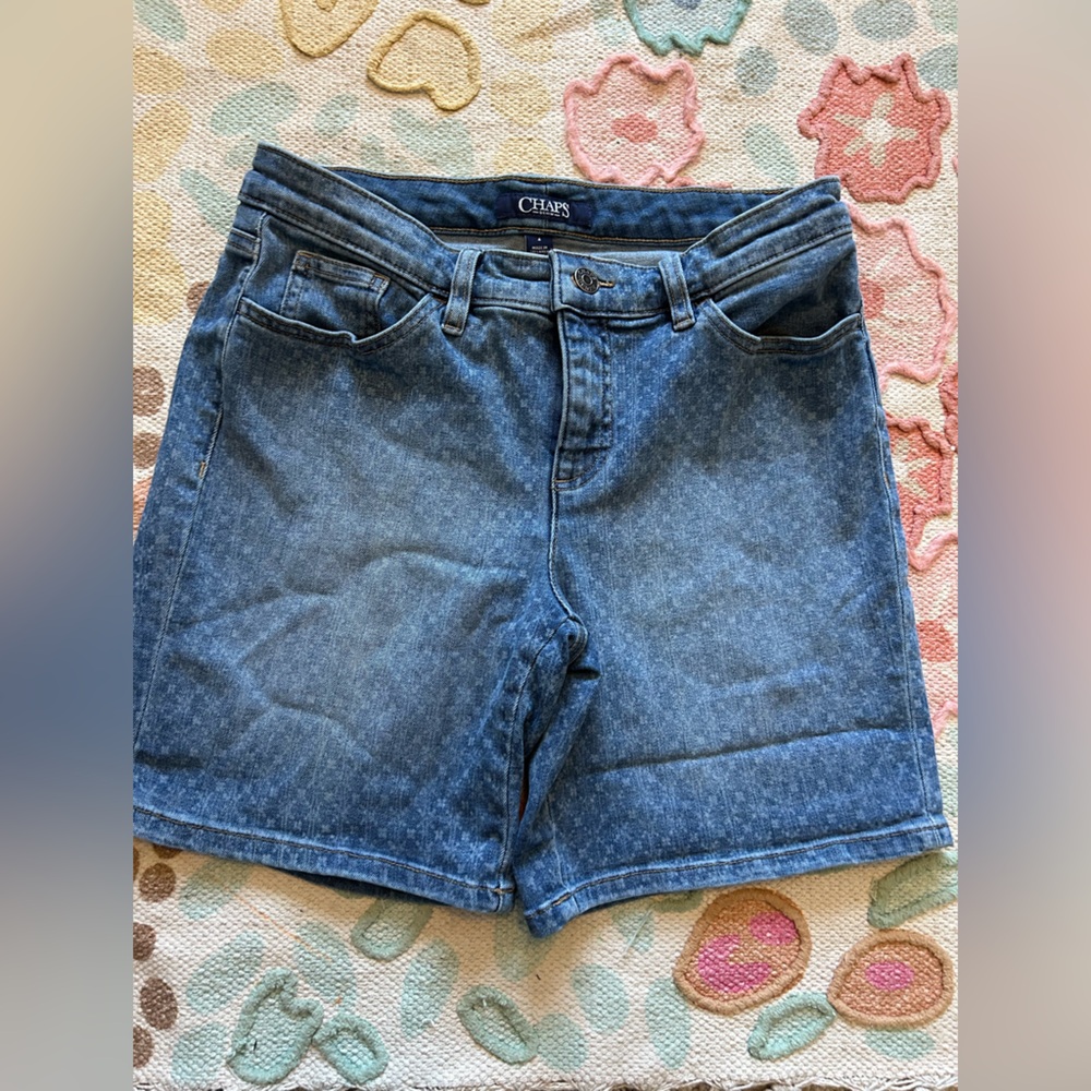 Chaps Blue Denim Women's Shorts size 4